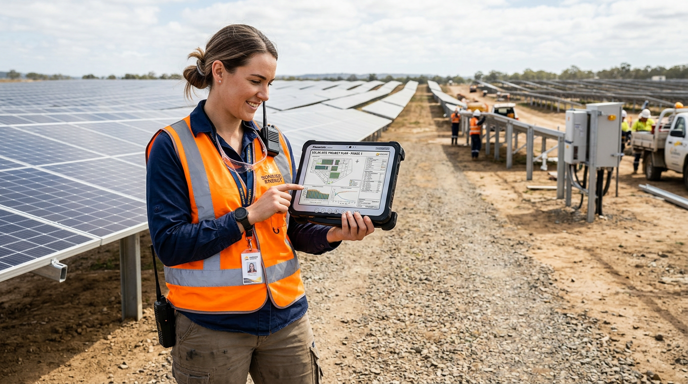 Projet et rapport de dimensionnement sur le terrain